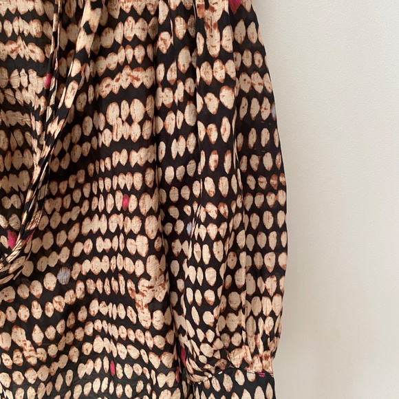 BCBG MAX AZRIA Sandy Dots Wrap Top CJV1198518 Lightweight Size S $198.00 - Picture 8 of 8